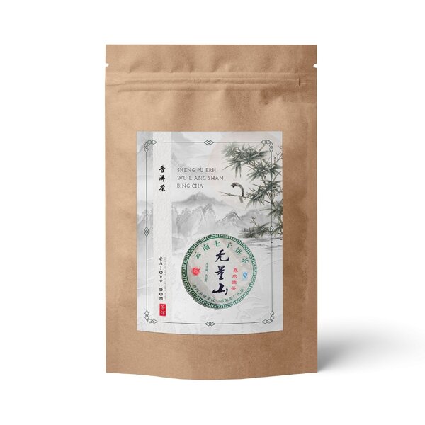 Sheng pu erh wu liang shan bing cha - 50g - Sheng-Pu-Erh-Wu-Liang-Shan  Bing-Cha-ziplock -50g