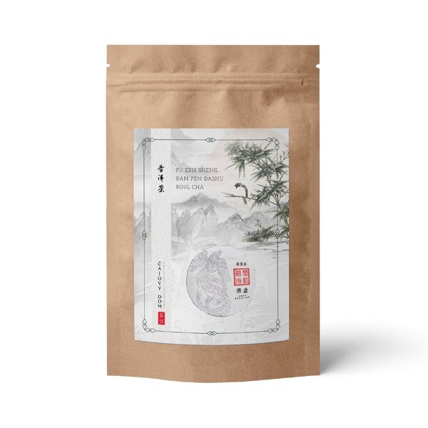 Pu erh sheng ban pen dashu bing cha - 50 g - Pu-erh-Sheng-Ban-Pen-Dashu-Bing-Cha-ziplock-50g