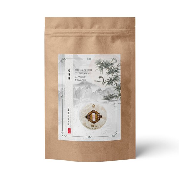 Sheng pu erh yi wu mahei xiaoshu bing cha - 50g - Sheng-Pu-Erh-Yi-Wu-Mahei  Xiaoshu Bing Cha-ziplock-50g