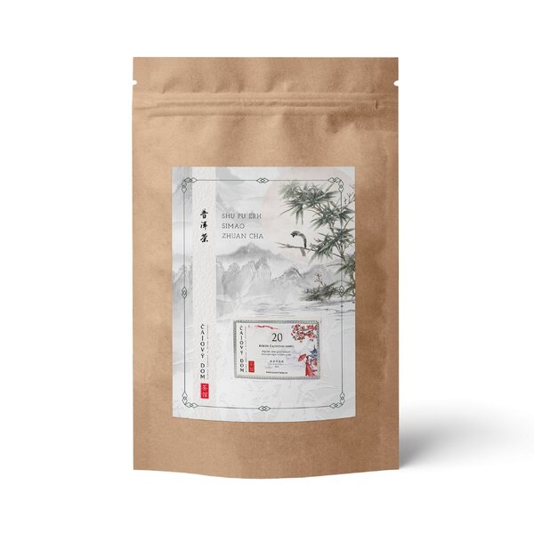 Shu pu erh simao zhuan cha - 50 g - Shu-Pu-Erh -imao Zhuan -ha-ziplock-50g