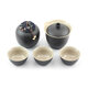 Cestovná súprava keramická - čierny gaiwan - 2601-Cestovna-suprava-porcelanova-cierna-b