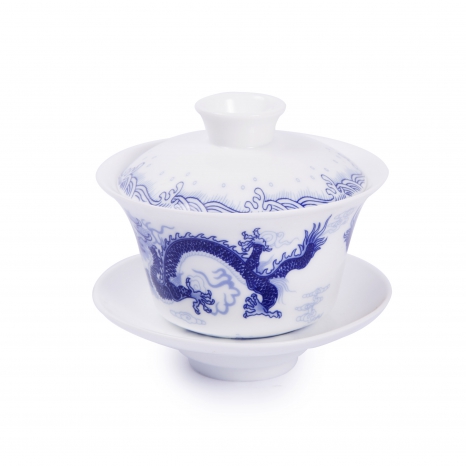 Zhong porcelánový biely drak
